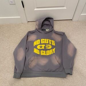 Hellstar Gray Hoodie with Yellow Graphic